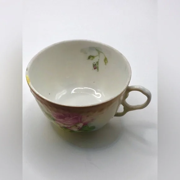 Rosenthal Floral Porcelain Tea Cups and Saucers - Antique - Picture 2 of 12